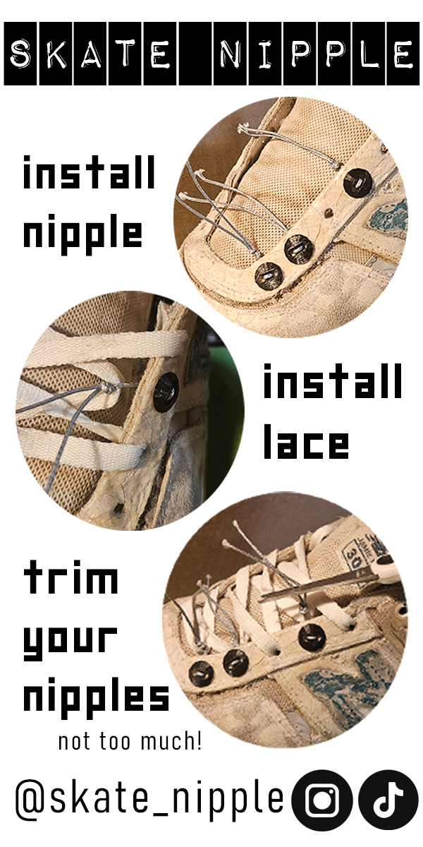 10pk SKATE NIPPLE (black)